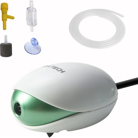 Aquarium Air Pump Kit with Bubble Stone, Check Valve, Oxygen Hose and Control Valve for Aquarium 5-150 Litres (1/5)