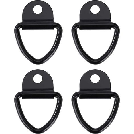 Crochets d'arrimage Anneau Robustes V-Ring en Acier Inoxydable Bague d'ancre pour Remorques Camions et Entrepôts 4pcs (1/5)