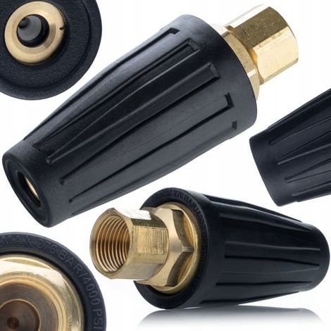 Turbo Nozzle Rotation Nozzle 050 – Ceramic Insert 276 Bar Thread M18X1.5 Replacement part for Karcher HD HDS (1/5)