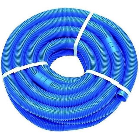 Tuyau flexible de 32 mm pour piscine, résistant au chlore, longueur 5 m, bleu, pour le nettoyage de l'eau et l'aspiration des aspirateurs. (1/4)