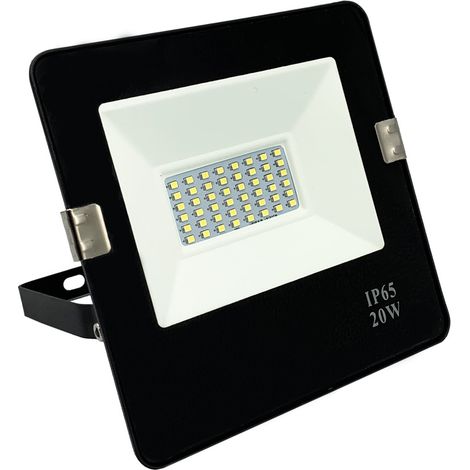 Faro Proiettore Esterno 20w Faretto A Led Ultra Sottile Slim IP65 FE65-20WLuce Fredda 6400k (1/3)