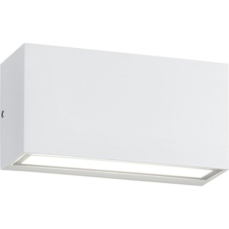 Trent Applique Rectangulaire Led IP65 Blanc Double Lumière Trio Lighting