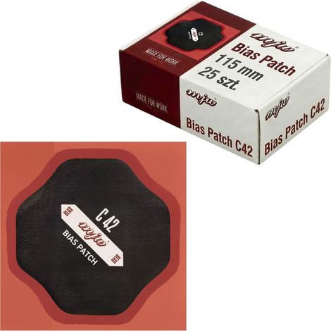 Reparatureinsätze für Diagonalreifen C42 115 mm, 25 Stück, Vulkanisierung (1/3)