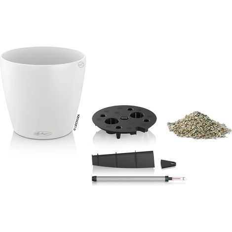 LECHUZA® Pflanzgefäße CLASSICO Color 43 Weiß seidenmatt All-in-One (1/10)