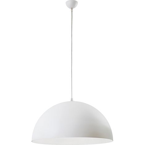 Suspension Ofu Semisphere En Métal Blanc E27 Ip20 - Lampe À Suspension Moderne Pour Intérieur Au Design Minimaliste Groupe Rossini (1/3)
