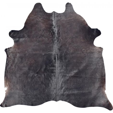 Tapis peau de vache 180x200 noir kilm fait à la main PEAU A
