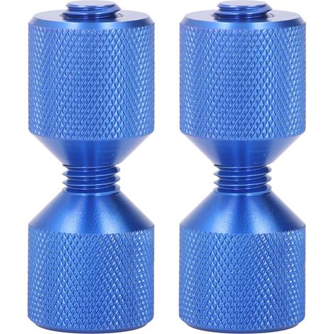 Ortviai Pin d’alignement pour brides en aluminium anodisé 1-1/8″, lot de 2, bleu, compatible brides 0,5 à 14″ classe 150 (1/5)