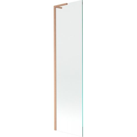 Mexen Next L Badewannenfaltwand 1-flügelig 50 x 150 cm, transparent, gebürstetes Kupfer - 895-050-000-03-00-65 (1/5)