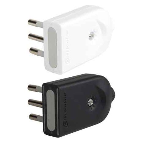 SPINA MOBILE ORIENTABILE 10A 2P+T - Bianco - ELECTRALINE