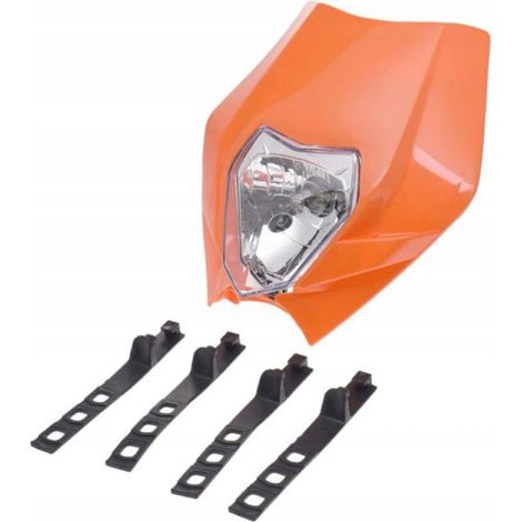 Faro universale per carenatura moto H4 35W Cross Enduro Ktm Exc Sxf Xc  (1/4)