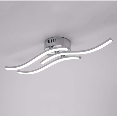Plafonnier LED suspendu, lumière blanche neutre 4000K, 18W intégré 1600 lumens, lustre moderne pour salon ou pièce à vivre, lot unique (1/5)