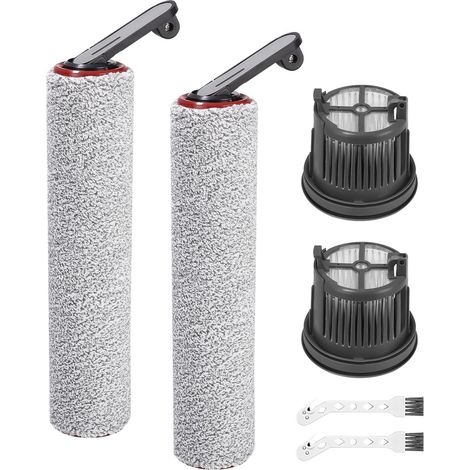 Ersatzbürstenwalze und Filter für Dreame H14 Pro, H14, H14 Dual. Zubehör für Nass- und Trockensauger, 2 Filter + 2 Bürstenwalzen + 2 Reinigungsbürsten (1/5)