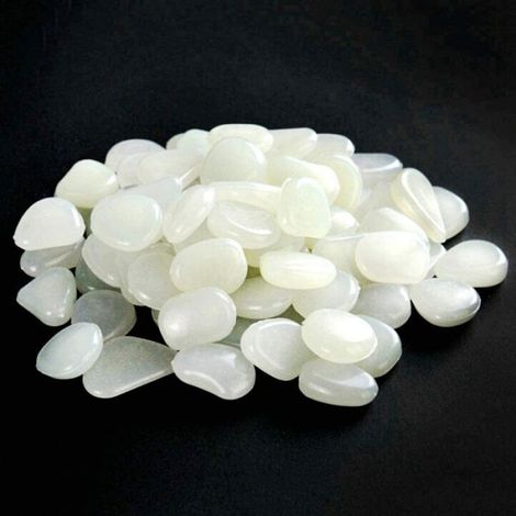 500 galets phosphorescents, galets fluorescents pour aquariums, jardins, couloirs, chambres d'enfants, décorations lumineuses, gravier (1/4)