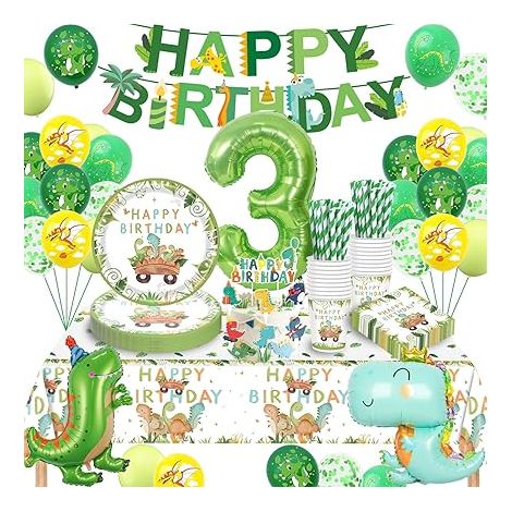 Decoration Anniversaire Dinosaure Vaisselle pour Garçon (1/5)