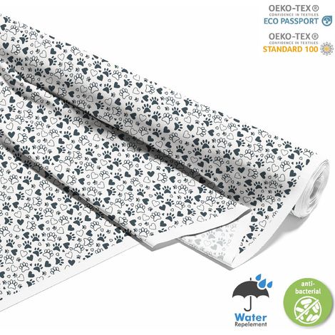 Outdoor dekostoffe oxford - Motiv Pfoten Herzen I DX142 (1/5)