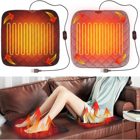 Coussin chauffant pour siège auto USB, coussin de siège chauffant pour siège auto, coussin de siège confortable en hiver avec base antidérapante (1/3)