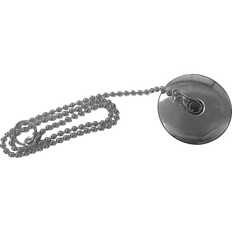 Bouchon d'évier, drain de 40 mm avec chaîne (1/3)