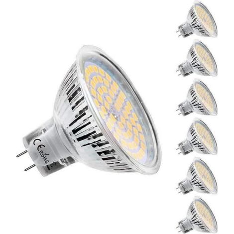 Ampoule LED MR16 - GU5.3 - 12 V - 5 W - 2800 K - 450 Lm - Angle 120° - Non Dimmable - 6 Pièces (1/4)