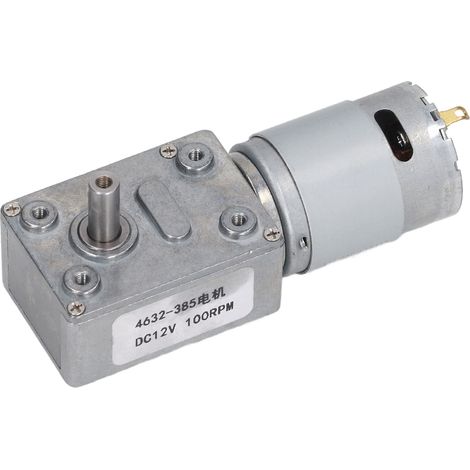 Getriebemotor Turbinenschnecke selbsthemmend DC 12V CW CCW Getriebemotor für Fenster- und Türwinden 100 U/min (1/5)