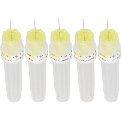 5 aiguilles de rechange pour stylo à grains de beauté, emballage stérile professionnel, aiguilles jetables sûres pour stylo anti-taches (1/5)