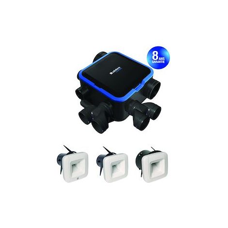Kit Vmc Simple Flux Easyhome Hygro Compact Premium Haute Pression Hp+ Bdh - 11033426 - Aldes