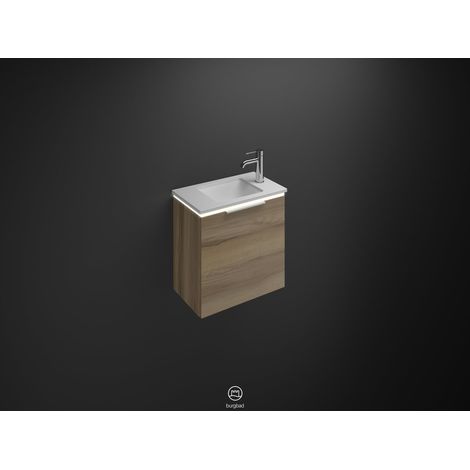 Burg Eqio Mineralguss-WT+WT-Unterschrank Frassino D. Cappuccino/alpinweiß GR0146