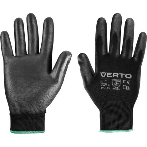 Guantes de jardinería con revestimiento de PU, talla 11". (1/5)