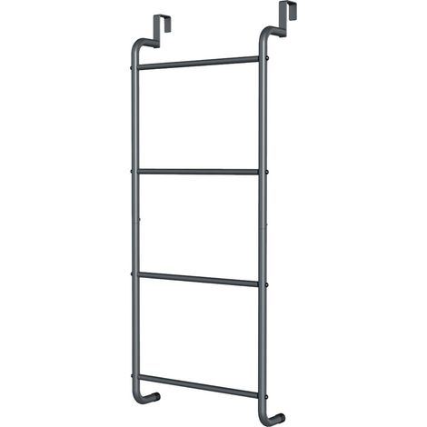 4-stöckiger Türhänger für Handtücher und Accessoires, Schwarz (1/5)