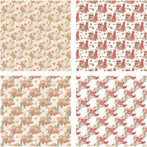Planche d'autocollants de Noël, autocollants de décoration de Noël, autocollants de fond pour bricolage de Noël, dîner de Noël (1/5)