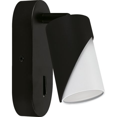 Applique murale ZEBRA WLL GU10 IP20 noir/blanc (1/2)
