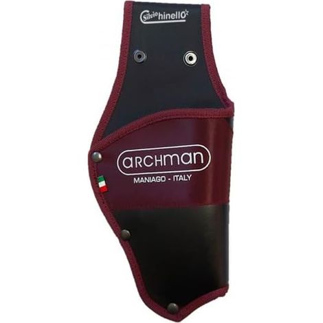FODERO IN CUOIO FONDINA TASCA ASTUCCIO PORTA FORBICI A BATTERIA ARCHMAN