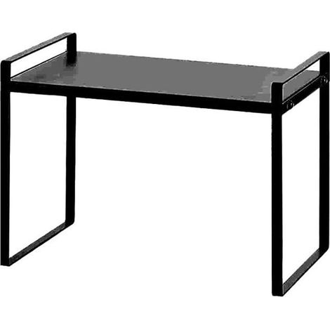 Organisateur Plan de Travail Armoire, Étagère Cuisine, Support Rangement Épices, Noir ODIPIE (1/4)