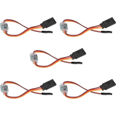 Inverseur de signal 5 servos, convertisseur rotatif pour direction adapté aux avions télécommandés (3,6 V-24 V 5 A)
