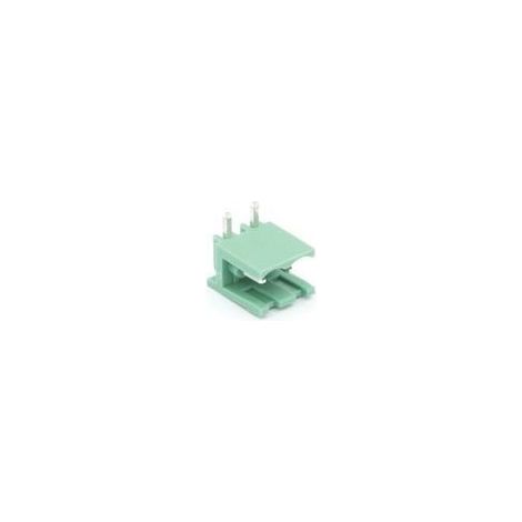 Bornier male coude embrochable - 2 poles
