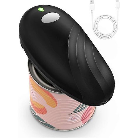 Ouvre-boîte électrique rechargeable pour seniors - Utilisation automatique facile en une seule touche, bord lisse pour une utilisation en cuisine (1/5)