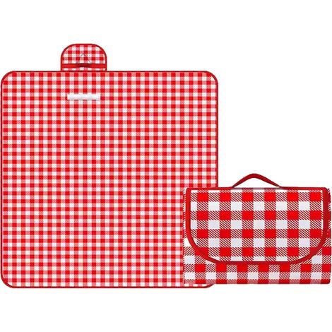 Picknickkleed 200 x 300 cm – Extra große Picknickmatte – Tragbares Strandkleed mit Handgriff – Beschermend tegen zand en vocht – Geschikt voor... (1/5)