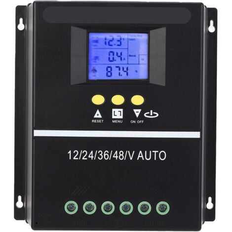 QORVA-Contrôleur de charge solaire 12V 24V 36V 48V Batterie photovoltaïque Régulateur de panneau MPPT auto-adapté Système d'alimentation domestique 80A,DUBUNS
