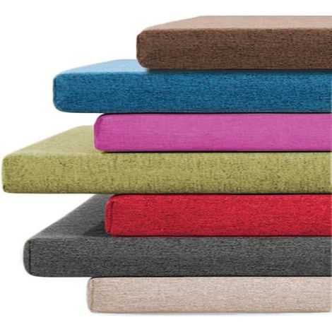 1 Coussin de banc antidérapant, 50x50x5 cm, rembourrage coton polyester, pour intérieur extérieur jardin (1/4)