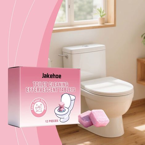 Toilet Cleaning Sheets for Home Use: Removes odors and stains, cleans and leaves a pleasant fragrance. Daily cleaning and care sheets - 12 sheets (1/5)