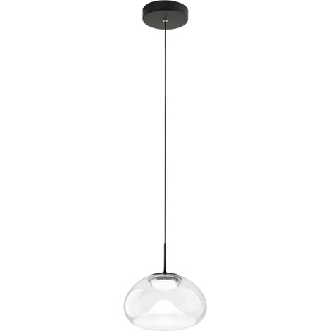 BRENA SOSPENSIONE TRASPARENTE 1 LUCE A LED CCT 2700K - 3000K - 4000K- 10W - 1080 lm DIMMERABILE A STEP (1/4)