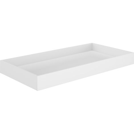 Tiroir de rangement blanc 140cm sur roulettes – Pour lit bébé 70x140 – Collection Arthur – Fabrication française – Galipette