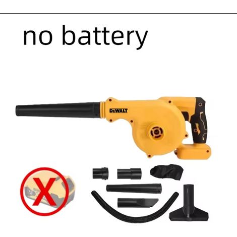 DEWALT Souffleur sans fil, corps seul sans batterie, multifonction dépoussiérage avec accessoires (1/5)