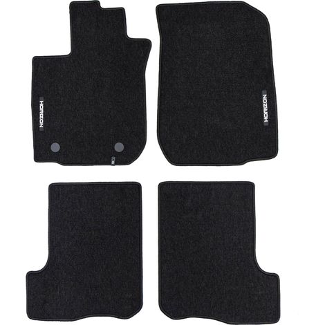 Tapis de Sol de Voiture pour Dacia Sandero II 2016-2020 FL Velours Noir 4Pcs