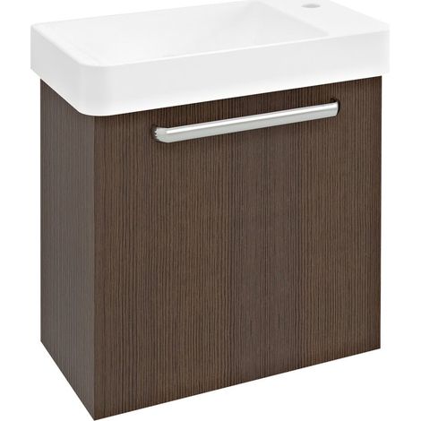 Meuble lave-mains LATUS VIII 1 porte 51x50x28cm, Pin Rustique