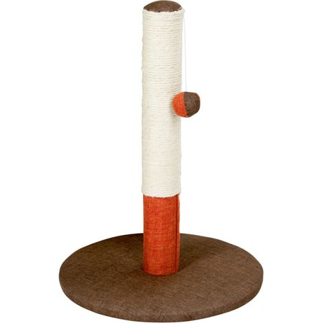 KERBL - Kratzbaum für Katzen - Stamm - 50cm - OPAL BASIC - Bordeaux/Braun - Sisal (1/3)
