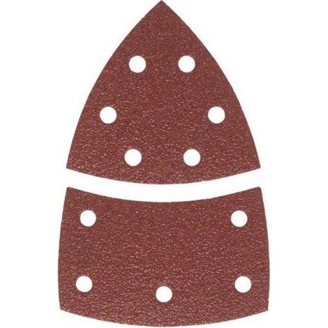 10 Feuilles abrasives 102x62mm Grain 60 11 trous Velcro pour bois métal peinture bricolage (1/4)