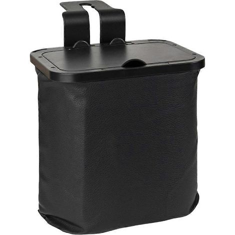 Mülleimer fürs Auto, Mülleimer für die Kopfstütze, faltbarer Auto-Mülleimer, faltbarer Mülleimer-20X18cm-Black (1/2)