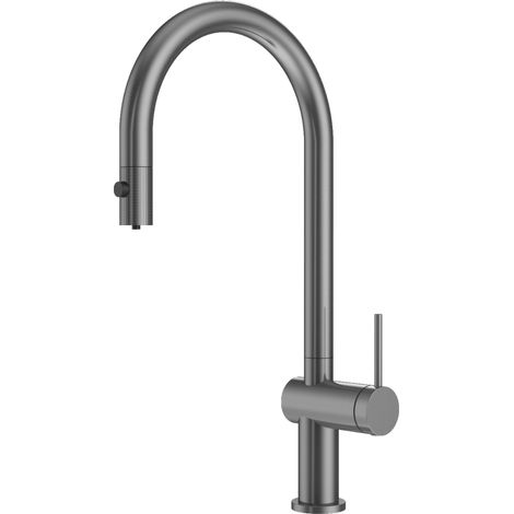 Grifo de cocina Lazio para osmosis extraíble black gun metal [ IMEX® ]