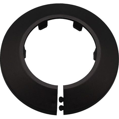 Cachet de tuyau noir en PP, lot de 10, diamètres 16/43/50mm, rosace décorative en plastique pour habillage de canalisation. (1/3)