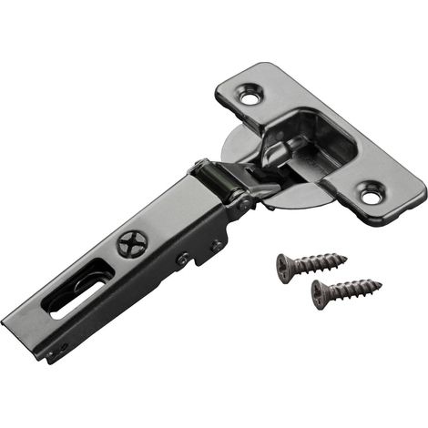 Salice Topfband Serie 700 Eckanschlag 110° Dämpfung einstellbar T48 Titanium Möbelscharnier Schrankscharnier (1/5)